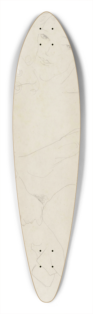 Egon Schiele - Akt (Nude) 39.3 inch art pintail longboard deck