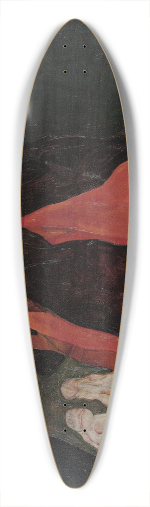Egon Schiele - Cardinal and Nun (Caress) 39.3 inch art pintail longboard deck