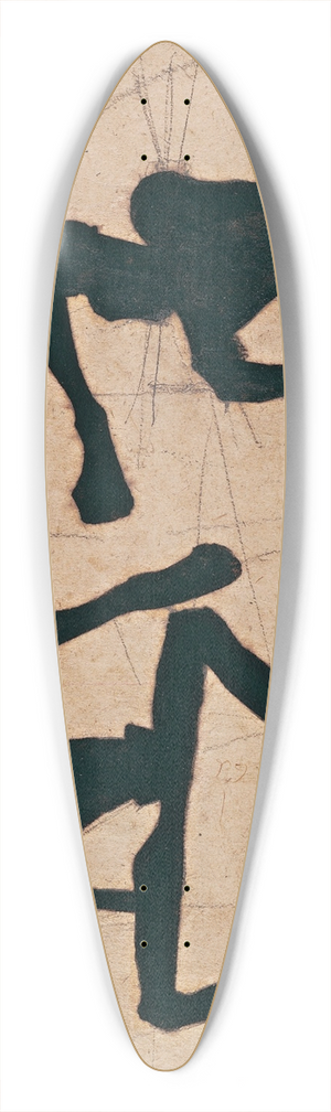 Egon Schiele - Composition with Three Male Nudes 39.3 inch art pintail longboard deck