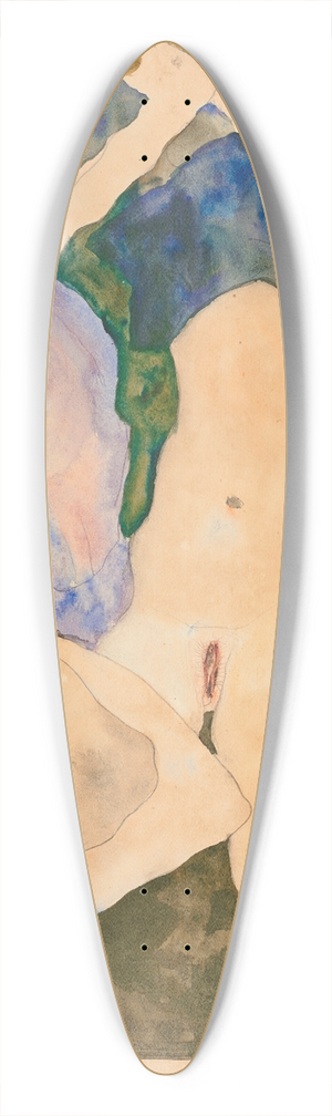 Egon Schiele - Drei Mdchen 39.3 inch art pintail longboard deck