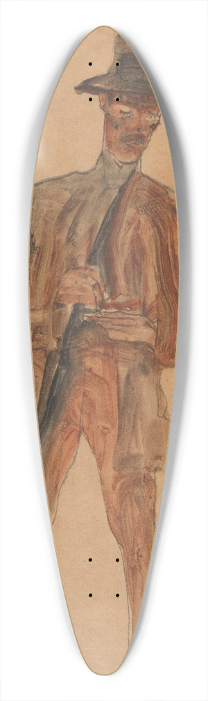 Egon Schiele - Franz Weigang 39.3 inch art pintail longboard deck