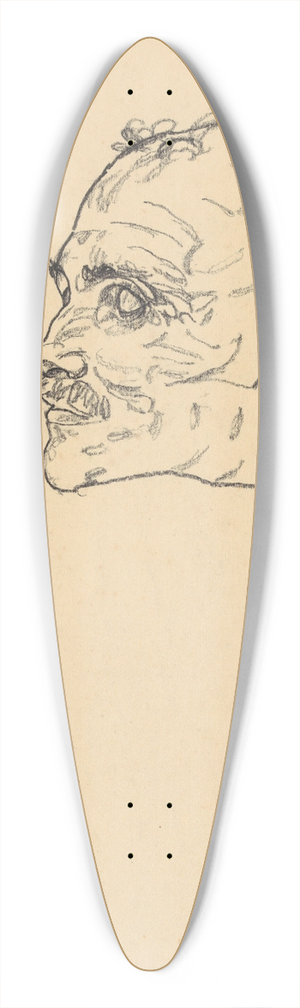 Egon Schiele - Gustav Klimt auf dem Totenbett 39.3 inch art pintail longboard deck