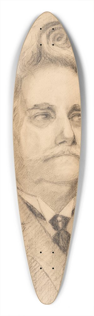 Egon Schiele - Herrenportrt mit Haartolle 39.3 inch art pintail longboard deck