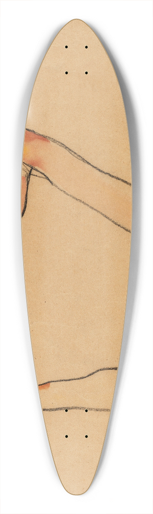 Egon Schiele - Mnnlicher Unterleibstorso 39.3 inch art pintail longboard deck