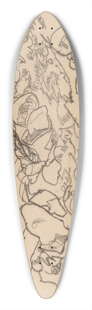 Egon Schiele - Mountain Stream 39.3 inch art pintail longboard deck