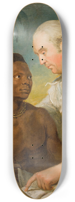 Carl Frederik von Breda - Double portrait of Carl Bernhard Wadstrm (1746-1799) and Prince Peter Panah 8.25 inch art skate deck