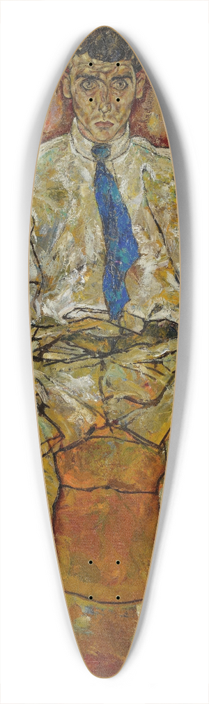 Egon Schiele - Portrait of Paris von Gtersloh (1887-1973) 39.3 inch art pintail longboard deck
