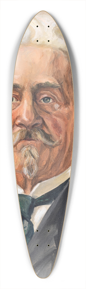 Egon Schiele - Portrt Leopold Czihaczek 39.3 inch art pintail longboard deck