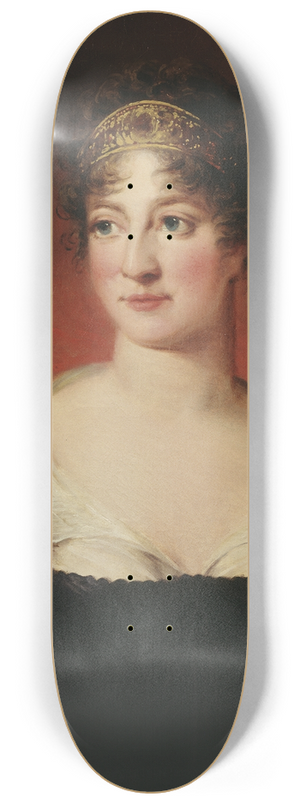 Carl Frederik von Breda - Hedvig Elisabet Charlotta, 1759-1818, Queen of Sweden, Princess of Holstein-Gottorp 8.25 inch art skate deck Carl Frederik von Breda - Hedvig Elisabet Charlotta, 1759-1818, Queen of Sweden, Princess of Holstein-Gottorp 8.25 inch art skate deck