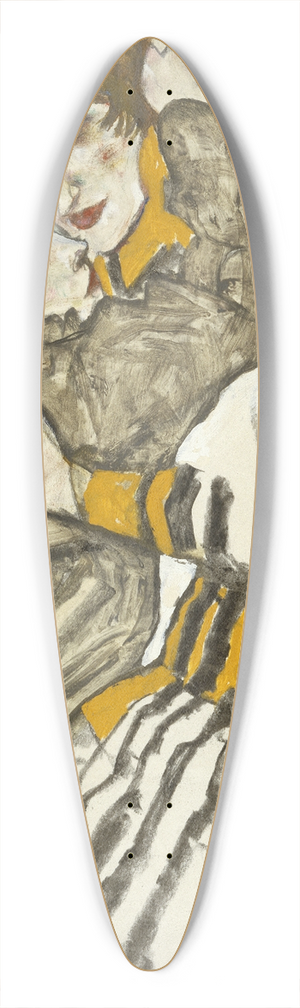 Egon Schiele - Schieles Wife with Her Little Nephew 39.3 inch art pintail longboard deck