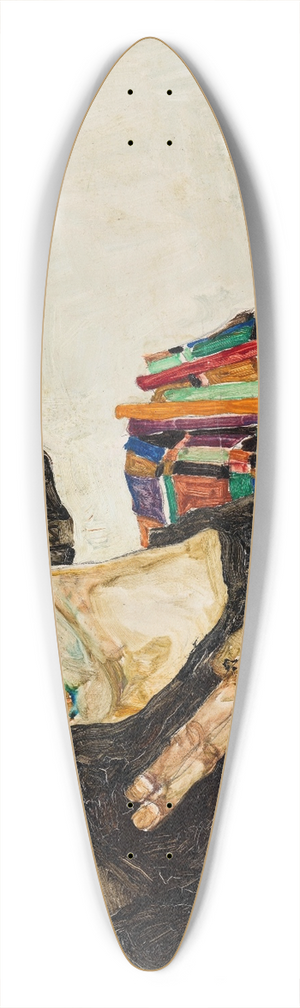 Egon Schiele - Selbstbildnis 39.3 inch art pintail longboard deck