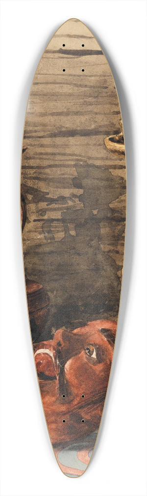 Egon Schiele - Stillleben mit Kerzenleuchter, Vase und Maske 39.3 inch art pintail longboard deck