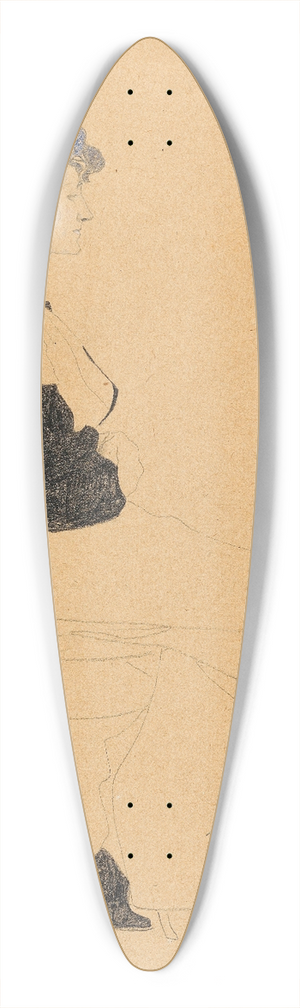 Egon Schiele - Woman in Profile, Seated in a Chair 39.3 inch art pintail longboard deck