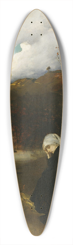 Eilif Peterssen - Andante. Autumn Evening at Ask 39.3 inch art pintail longboard deck