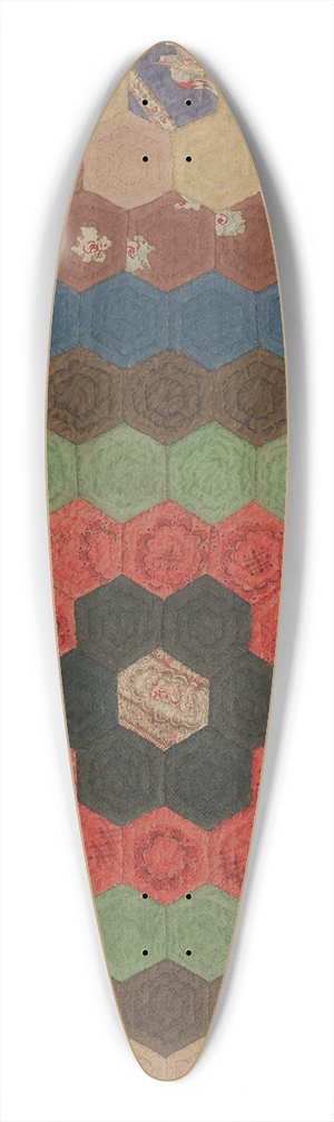 Elbert S. Mowery - Shaker Patchwork Quilt 39.3 inch art pintail longboard deck