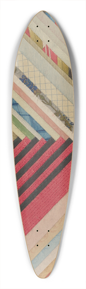Elbert S. Mowery - Silk Quilt 39.3 inch art pintail longboard deck