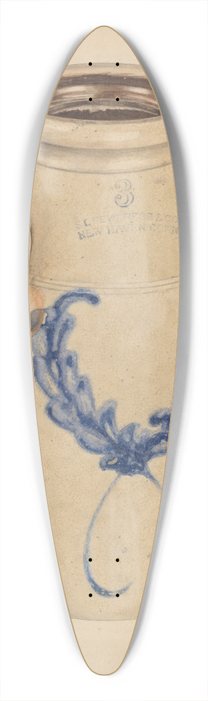 Eleanor Gausser - Crock 39.3 inch art pintail longboard deck