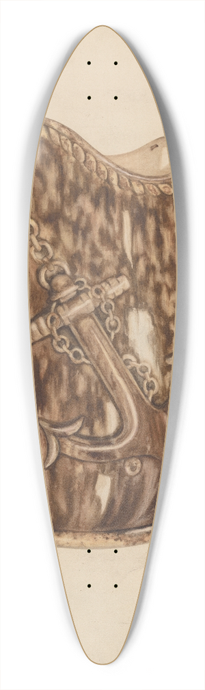 Eleanor Gausser - Rockingham Pitcher 39.3 inch art pintail longboard deck