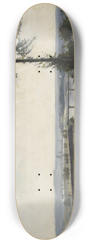 Carl Fredrik Hill - The Tree and the River III (The Seine at Bois-le-Roi) 8.25 inch art skate deck