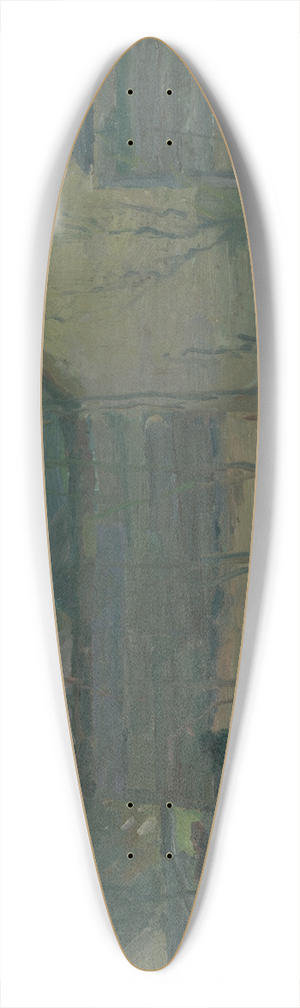 Elemr Halsz-Hradil - Early Evening 39.3 inch art pintail longboard deck