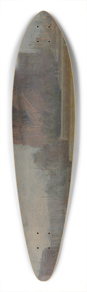 Elemr Halsz-Hradil - Paris 39.3 inch art pintail longboard deck