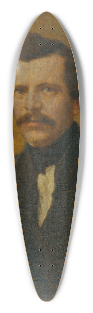Elemr Halsz-Hradil - Portrait of Imrich Szab 39.3 inch art pintail longboard deck