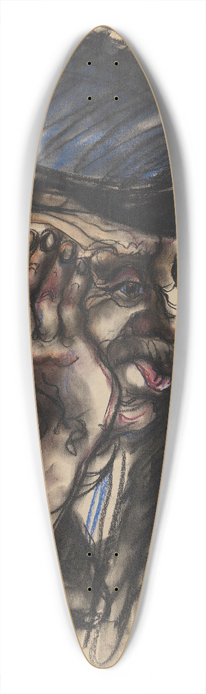 Elfriede Lohse-Wchtler - Portrt eines Hafenarbeiters 39.3 inch art pintail longboard deck