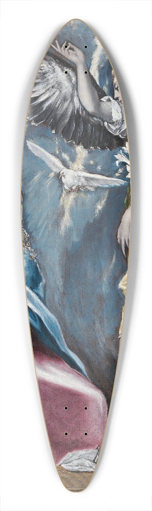 El Greco (Domenikos Theotokopoulos) - The Annunciation 39.3 inch art pintail longboard deck