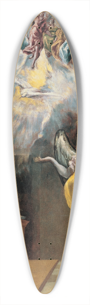 El Greco (Domenikos Theotokopoulos) - The Annunciation 39.3 inch art pintail longboard deck