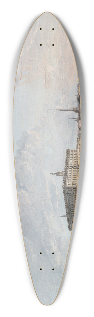 Elias Martin - View of Stockholm III 39.3 inch art pintail longboard deck