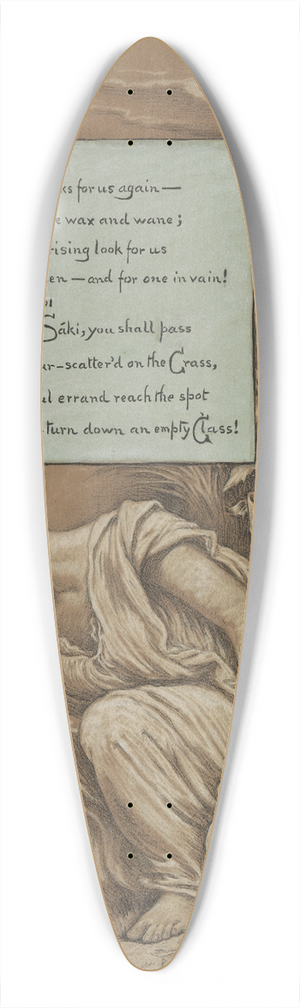 Elihu Vedder - In Memoriam 39.3 inch art pintail longboard deck