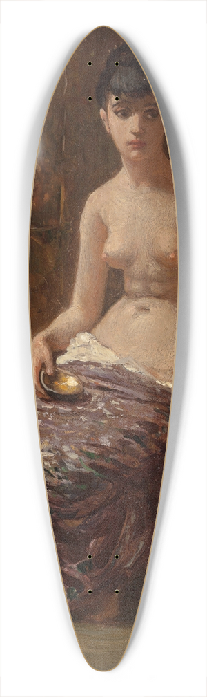 Elihu Vedder - Study for Odalisque 39.3 inch art pintail longboard deck