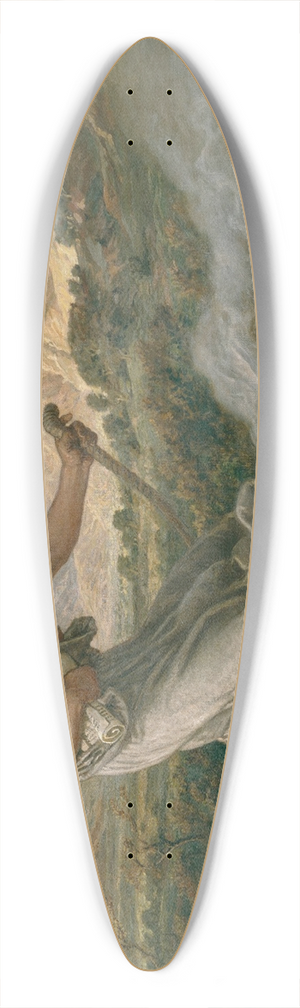 Elihu Vedder - The Cumaean Sibyl 39.3 inch art pintail longboard deck