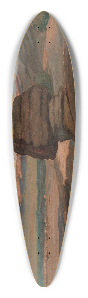 Elihu Vedder - The Sphinx 39.3 inch art pintail longboard deck