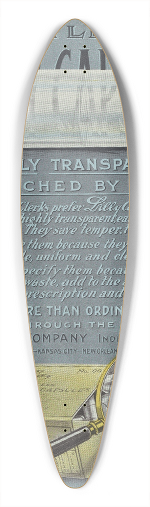 Eli Lilly & Company - Lilly Empty Capsules 39.3 inch art pintail longboard deck