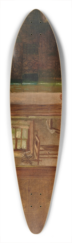 Eliphalet Fraser Andrews - Interior of a House 39.3 inch art pintail longboard deck