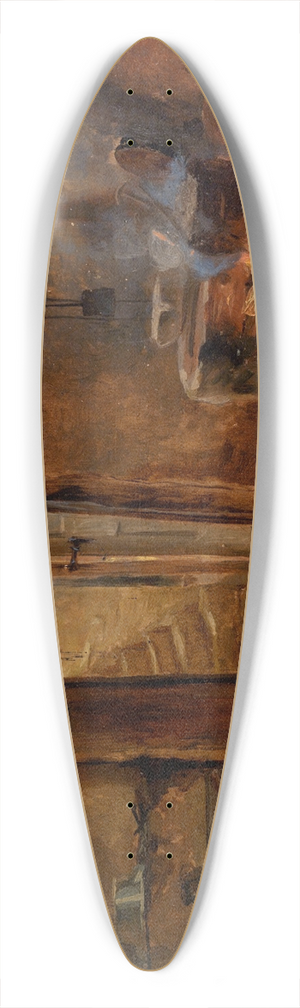 Eliphalet Fraser Andrews - Interior of a Kitchen 39.3 inch art pintail longboard deck
