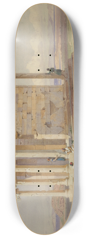 Carl Friedrich Heinrich Werner - The Temple of Athena Nike. View from the North-East 8.25 inch art skate deck Carl Friedrich Heinrich Werner - The Temple of Athena Nike. View from the North-East 8.25 inch art skate deck