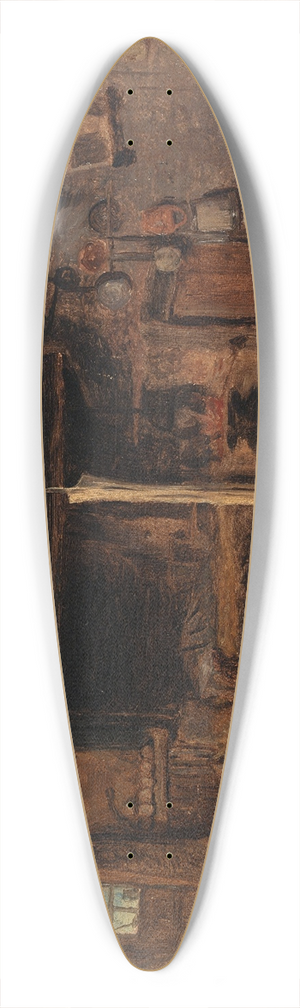 Eliphalet Fraser Andrews - Interior of a Smithy 39.3 inch art pintail longboard deck