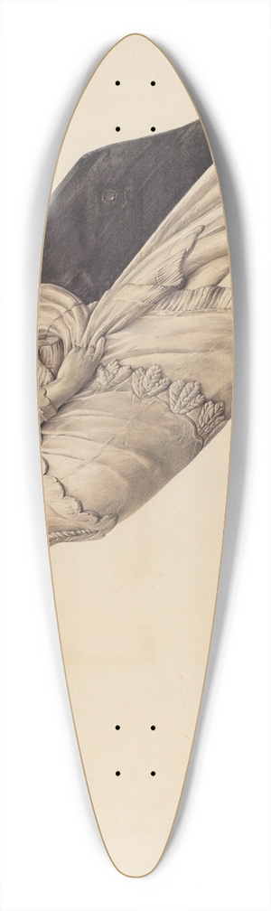 Elisabeth Fulda - Belle of Oregon Figurehead 39.3 inch art pintail longboard deck