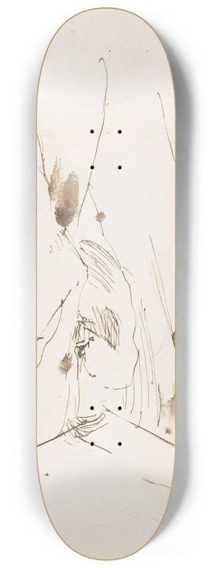 Adolph Tidemand - Landskapsriss 8.25 inch art skate deck