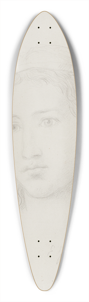 Elisabeth Jerichau Baumann - Kvindehoved 39.3 inch art pintail longboard deck
