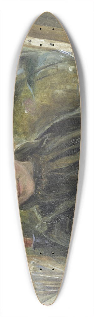 Elisabeth Keyser - Self-Portrait 39.3 inch art pintail longboard deck