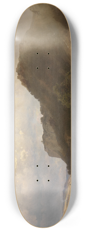 Carl Friedrich Lessing - Flulandschaft 8.25 inch art skate deck