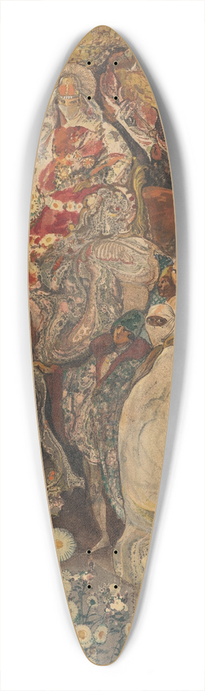 Elisabeth Sonrel - A scene from One Thousand and One Nights (Arabian Nights) 39.3 inch art pintail longboard deck