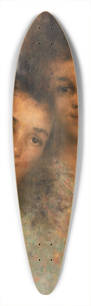 Eliseu Visconti - Aldia e Crispim 39.3 inch art pintail longboard deck