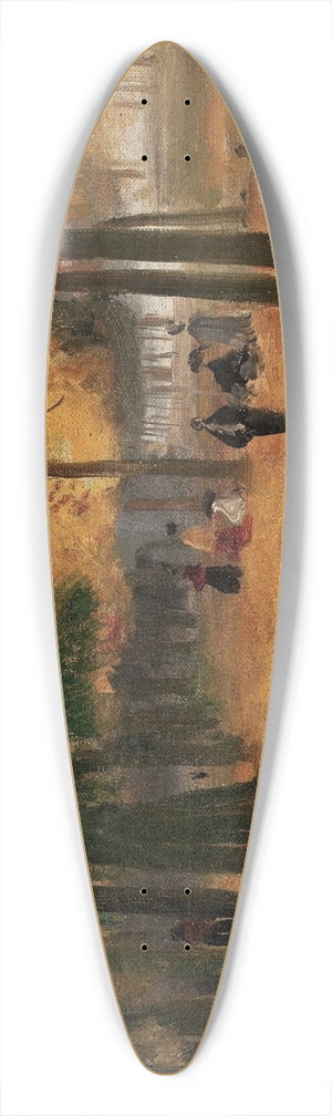Eliseu Visconti - Canto de Luxemburgo (Outono) 39.3 inch art pintail longboard deck