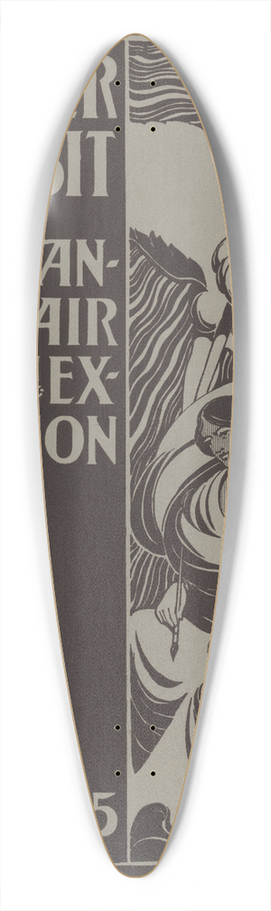 Elisha Brown Bird - Poster exhibit, Mechanics Fair, the 19th exhibition 39.3 inch art pintail longboard deck