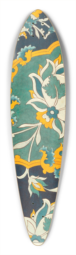 Elizabeth A. Nedwill - Persian Ornament 39.3 inch art pintail longboard deck