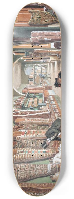 Carl Goebel the younger - Der Korridor und das letzte Kabinett der gyptischen Sammlung 8.25 inch art skate deck
